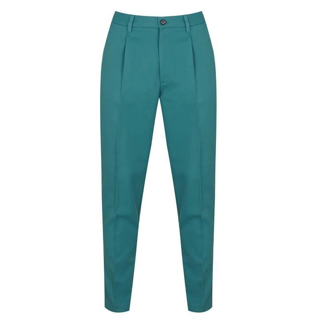 Hugo Boss Kirio Pleat Trousers - Green